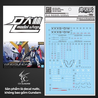 PHỤ KIỆN DECAL NƯỚC DALIN D.L MODEL RG WING GUNDAM TV VER MÔ HÌNH LẮP RÁP GUNDAM