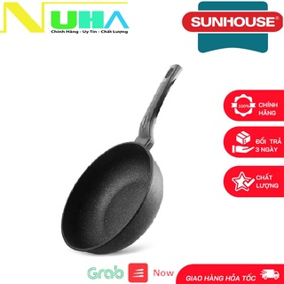 Chảo đá sâu lòng SUNHOUSE 26-28-30 Cm Chính Hãng (KHÔNG DÙNG CHO BẾP TỪ)