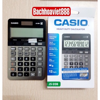 Máy tính Casio JS-20B chính hãng, máy tính để bàn JS 20B bảo hành điện tử 7 năm Casio JS20B