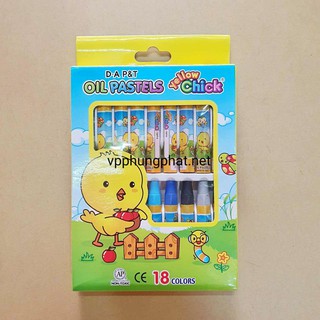 Hộp Bút Sáp Dầu 18 Màu Con Gà GS
