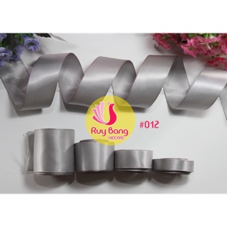 Ruy băng satin ❤️FREESHIP❤️ ruy băng lụa tone hồng xám ( cuộn 5m)