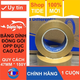 1 cuộn Băng dính đục 47mm x 150Y đóng gói hàng hóa – Băng keo đục OPP chuyên dùng trong công tác đóng gói