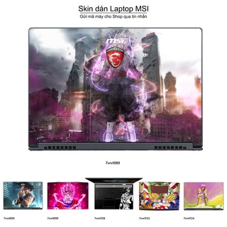 Skin dán Laptop MSI in hình Dragon Ball _nhiều mẫu 2 (inbox mã máy cho Shop)