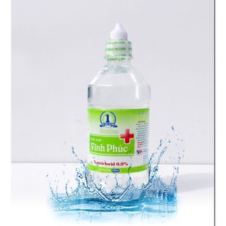 Nước muối sinh lý Vĩnh Phúc Natriclorid 0.9% (500ml)