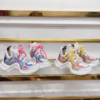Giày thể thao sneaker lv viền pha màu fullbox