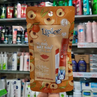 Son dưỡng Lipice Sheer Color Q Thỏ bảy màu 2.4g (sắc Hồng Cam, hương Trà Đào)