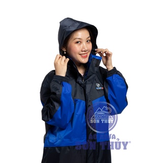 Bộ áo mưa 2 lớp Sơn Thủy- bộ quần áo đi mưa chống lạnh K4