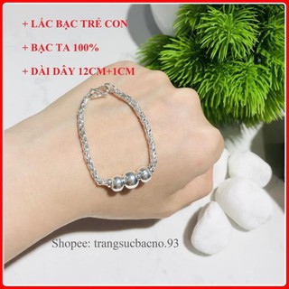 (BẠC CHUẨN)  LẮC TAY LẮC CHÂN BẠC CHO BÉ VÒNG TAY VÒNG CHÂN BẠC TRẺ EM TRANG SỨC NO.93 LAC01