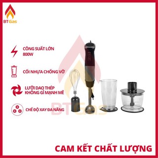 Máy Xay Cầm Tay / Máy Xay Đa Năng Công Suất Lớn 800W Matika MTK-3131 / Cối Nhựa - Dao Thép Không Gỉ / Bảo Hàng 12T