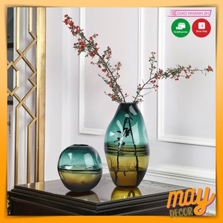 Lọ Hoa Thuỷ Tinh Ánh Trăng, Bình Hoa Thuỷ Tinh Cao Cấp Phiên Bản Giới Hạn | MAY Decor