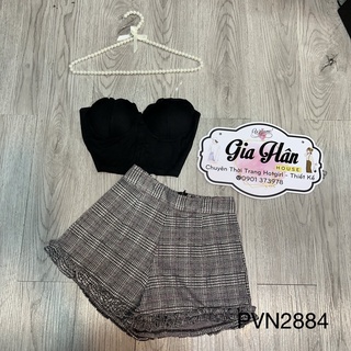 Set caro quần búnh bèo