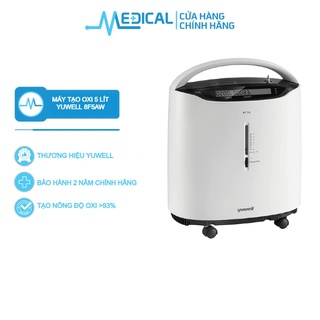 Máy tạo oxi y tế dùng cho gia đình YUWELL 8F5AW ( 5 lít có xông ) hàng chính hãng - MEDICAL