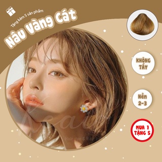 Thuốc nhuộm tóc Nâu Vàng Cát - kèm oxy - không tẩy - Keai Hair Dye