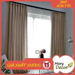 Rèm cửa sổ chống nắng cực đẹp cực rẻ - họa tiết Caro nâu R-G08
