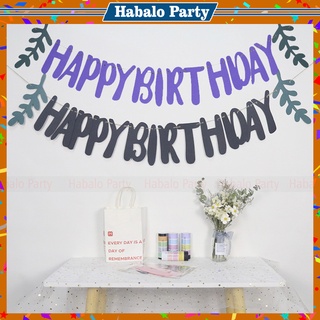 Dây Treo Happy Birthday Kèm Lá Cây Trang Trí Sinh Nhật