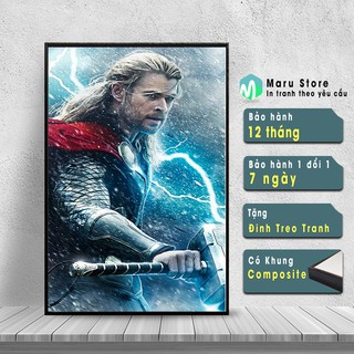 Tranh Canvas Thor Trang Trí Phòng Gaming