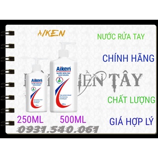 AIKEN_ Nước rửa tay xà phòng Sạch khuẩn Aiken 250ML/500ML.