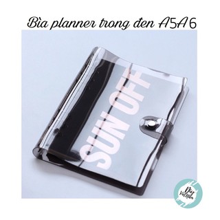 BÌA PLANNER TRONG ĐEN A5, A6 ( CÓ KÈM THƯỚC)