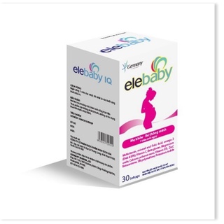 (SP HIỆU QUẢ) ELEBABY IQ Mẹ khỏe - Bé Thông Minh hộp 30 viên