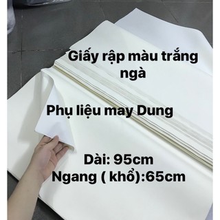 giấy rập mỏng màu trắng ngà sữa