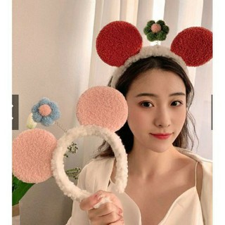 Phụ kiện tóc bờm turban HOA TAI GẤU nữ thời trang hàn quốc dễ thương