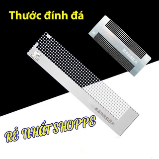 Thước làm tranh đính đá siêu thẳng 240 - 800 lỗ 13cm 30cm hỗ trợ làm tranh đính đá 5D tự làm