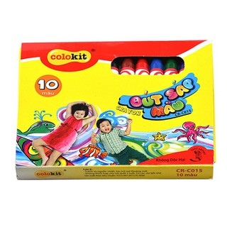 1 hộp sáp Thiên Long 10 màu Colokit CRC015