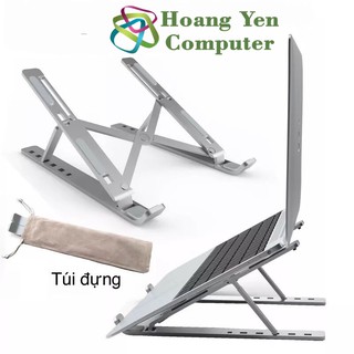 Giá Đỡ Laptop 14"-15.6" Chất Liệu Nhôm Gọn Nhẹ, Có Thể Gấp Gọn - BH 2 Tháng 1 đổi 1 - Hoàng Yến Computer