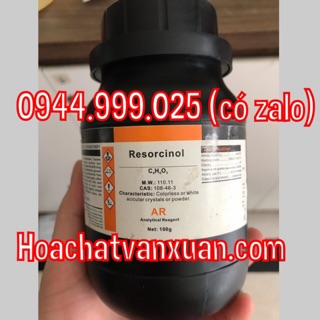 Hoá chất Resorcinol C6H6O2 lọ 250g Xylong CAS 108-46-3 Resorcinol resorcin