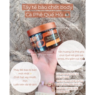 Tẩy Da Chết Toàn Thân Body Quế Hồi Coffee Bilena 380g