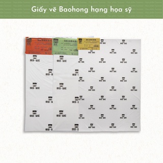 [Mã LIFEBOOK1 giảm 30K đơn 150K] [SUMMER] Giấy Baohong dòng Artist 300gsm tờ lẻ vân hot