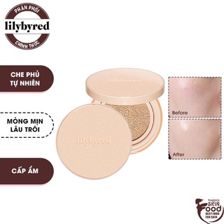 Phấn Nước Che Phủ Mỏng Mịn Tự Nhiên, Cho Làn Da Sáng Bóng Rạng Rỡ Lilybyred Fitting Glow Cushion SPF50+/PA+++ 14g