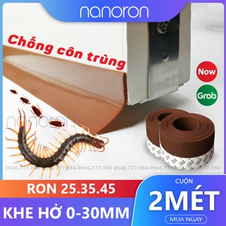 2 Mét ron dán cửa chặn khe hở  Thanh dán đáy cửa NANORON chống bụi, chống côn trùng, chống thoát hơi lạnh R234