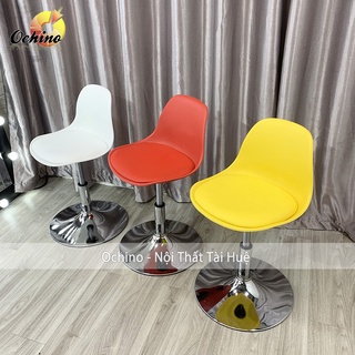Ghế Xoay Trang Điểm Và Ngồi Bàn Học Mẫu Nhựa Đệm Da Phong Cách Hiện Đại Cao 30-50 (Ảnh Thật Và Video)