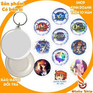 20/640 MẪU> Huy hiệu móc khóa Phim hoạt hình Anime FGO-Fate Grand Order hình các nhân vật saber, jeanne