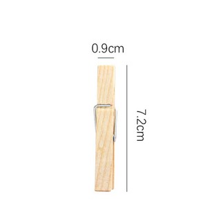 Kẹp gỗ trơn bộ 10 chiếc (size 7,2cm x 0,9cm)
