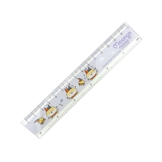 Thước Moongs Friends 15cm 82624 - Màu Tím - Morning Glory