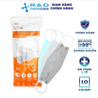[GÓI 10 CÁI] Khẩu trang kf94 4 lớp kháng khuẩn SILVERCARE Hàng chính hãng Nanocare R&amp;D