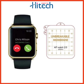 Miếng dán dẻo skin PPF Apple watch phục hồi trầy xước size 38 40 42 44mm - Tặng kèm giấy lau