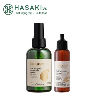 Bộ Đôi Cocoon Nước Dưỡng &amp; Tinh Chất Bảo Vệ, Phục Hồi Tóc