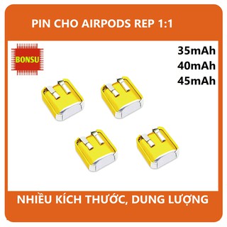 Pin Li-Po 3.7V 400909 401012 501012 dung lượng 35/40/50mAh (Lithium Polyme) cho tai nghe Bluetooth