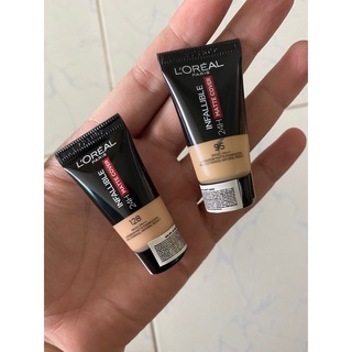 5ml - Kem nền 128 Loreal Infallible kiềm dầu chống trôi 24H SPF16PA++