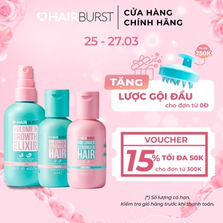 [Mã FMCGMALL -8% đơn 250K] Combo Hairburst travel set gội xả 60ml/chai + xịt dưỡng tóc 125ml/chai