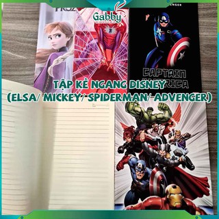 TẬP KẺ NGANG DISNEY (ELSA/ MICKEY/ SPIDERMAN/ ADVENGER)
