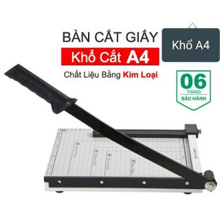 Bàn Cắt Giấy Khổ A4 Chất Liệu Bằng Kim Loại ( Có Chốt Giữ )