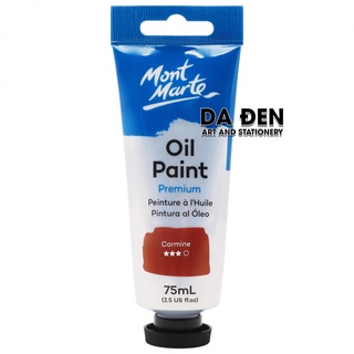 [DA ĐEN] Màu Sơn Dầu Mont Marte Tube 75ml - Carmine