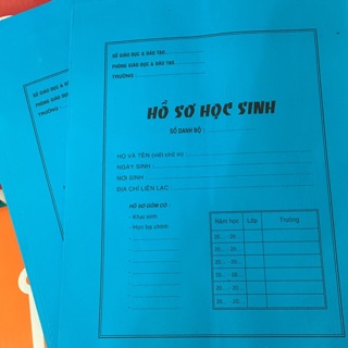 Bao hồ sơ học sinh A4