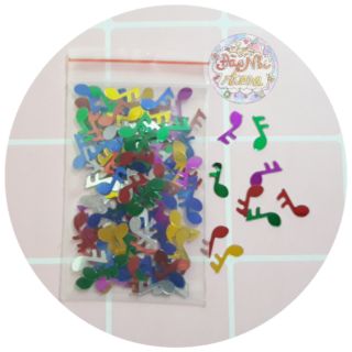 Kim tuyến nốt nhạc trang trí resin/Kim tuyến/kim sa/pear