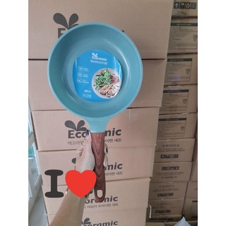 Chảo Chống Dính Lòng Cạn Đế Từ Ecoramic 20cm EDF-20IH/EDF-26IH/EDF-28IH/EDF-30IH | Đúc Nguyên Khối | Cam Kết Chính Hãng