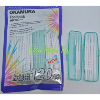 Okamura - Tăm nhựa Okamura chất lượng Nhật Bản (bịch 120 cây)